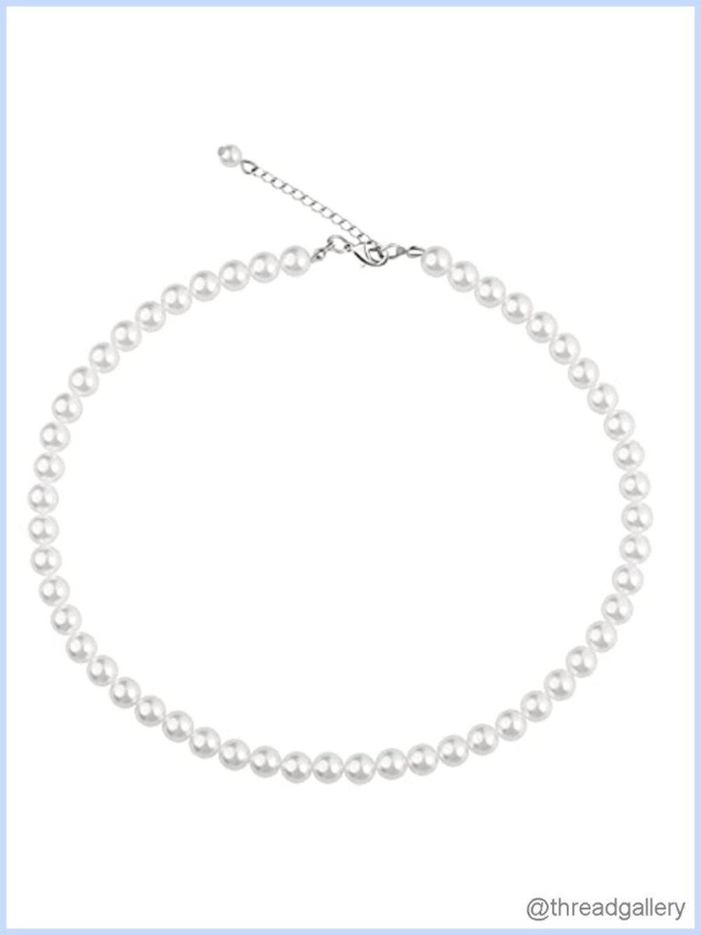 Imitation Pearl Necklace 16 Inch Wedding Jewelry for Women